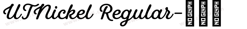UTNickel Regular字体转换